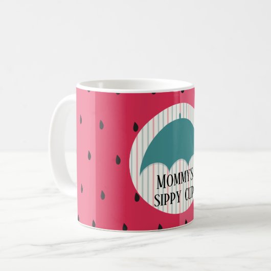 Tasse "Umbrella Watermelon" Mommys Sippy Cup (Vorderseite Links)