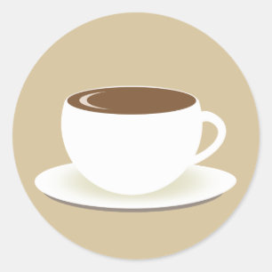 Tasse Umschlag Aufkleber-Aufkleber Runder Aufkleber