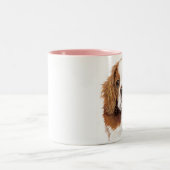 Tasse: unbekümmerter König Charles Spaniel Zweifarbige Tasse (Mittel)