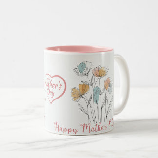 Tasse und Aufnahmen zum Muttertag