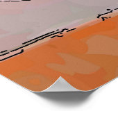 Tasse und Blume Poster (Ecke)