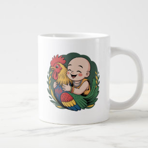 Tasse und Cups Chloe Baby hugs the Rooster