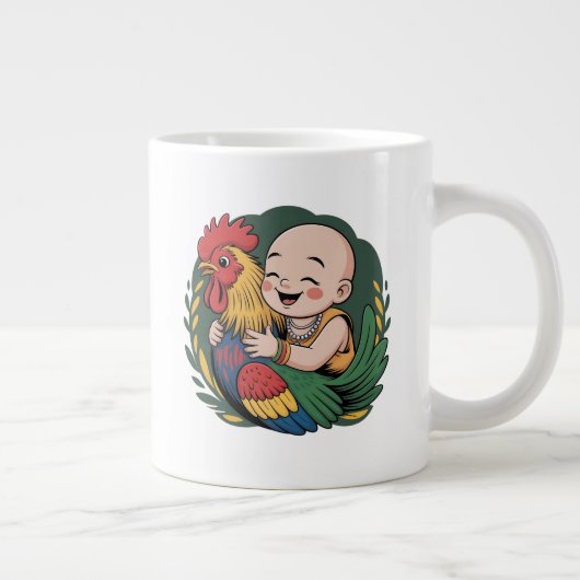 Tasse und Cups | Chloe Baby hugs the Rooster (Rechts)
