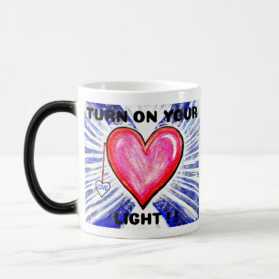 Tasse und Cups des Herzlichts