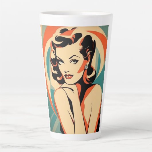 Tasse und Cups für Latte (Vorderseite)