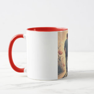 Tasse und grüner Tee und alles, was gebraucht wird
