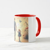 Tasse und grüner Tee und alles, was gebraucht wird (VorderseiteRechts)