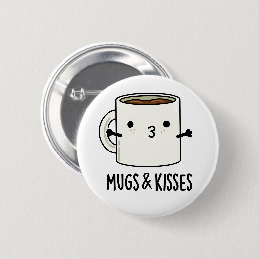 Tasse und Kisses Funny Mug Puff Button (Vorne & Hinten)