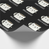 Tasse und Kisses Funny Mug Pun Dark BG Geschenkpapier (Ecke)