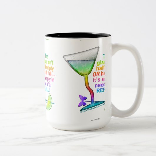 TASSE UND KUPPEN - GLAS HALBVOLL (Rechts)