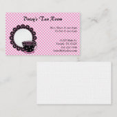 Tasse und Untertassen-Tee und Kaffee-Visitenkarte Visitenkarte (Vorne/Hinten)