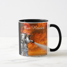 Tasse "Unser Held", Unterstützung für den Feuerweh