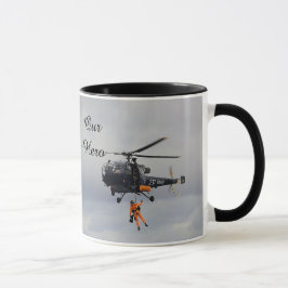 Tasse "Unser Held", Unterstützung für den Retter C