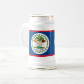 Tasse unter der Flagge von Belize (Vorderseite Links)