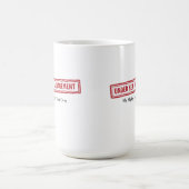 Tasse "Unter neuer Leitung" (Mittel)