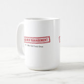 Tasse "Unter neuer Leitung" (Vorderseite Links)