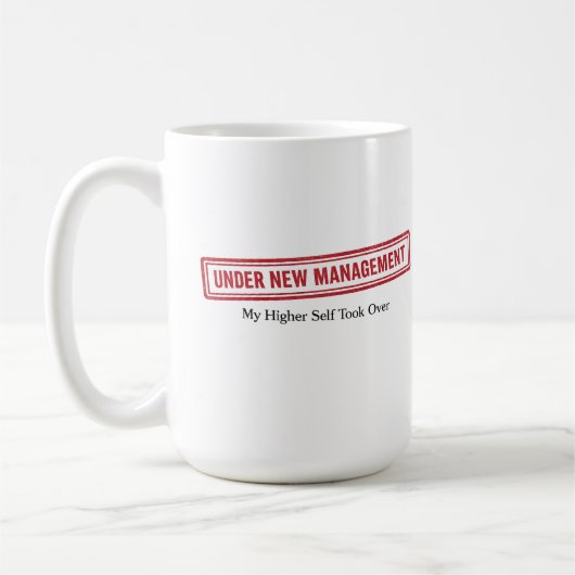 Tasse "Unter neuer Leitung" (Links)