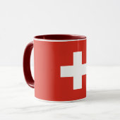 Tasse unter Schweizer Flagge (Vorderseite Links)
