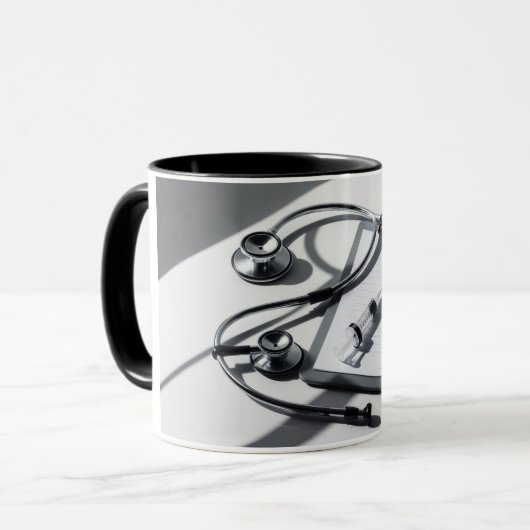 Tasse "Unterstützen Sie diejenigen, die sich um di (Vorderseite Links)