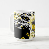 Tasse – Urban Tree Owl & Wealth Surreal Pop-Art (Vorderseite Links)