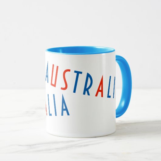 Tasse USA AUSTRALIEN (VorderseiteRechts)
