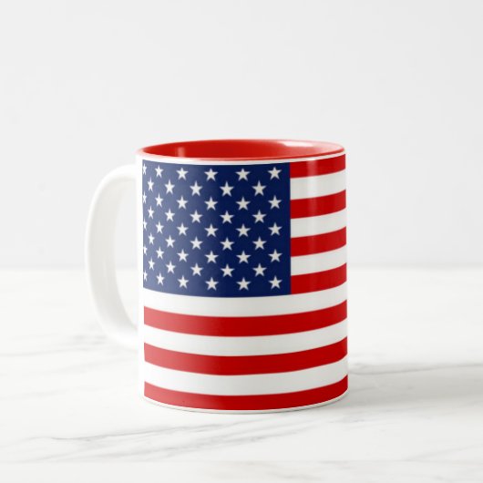 Tasse USA-Flagge (Vorderseite Links)