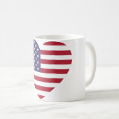 Tasse USA-Flagge mit Liebe (VorderseiteRechts)