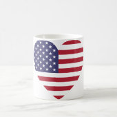 Tasse USA-Flagge mit Liebe (Mittel)