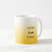 Tasse - Utah Staat Karte mit Stadt (VorderseiteRechts)