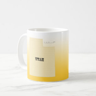 Tasse - Utah Staat Karte mit Stadt