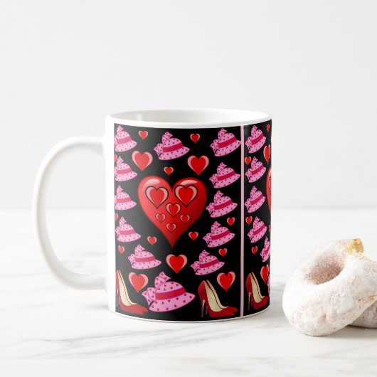 Tasse Valentine (Mit Donut)