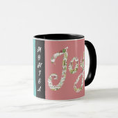 Tasse valentines xoxo Ihren Namen Freude (VorderseiteRechts)