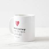 Tasse Valentinstag personalisierbar für Ihn / Sie (Vorderseite Links)