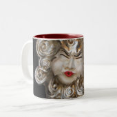 Tasse "venezianische Masken" (Vorderseite Links)