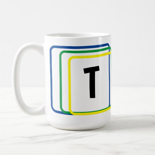 Tasse - vereinfachende geometrische Formen und ers (Links)