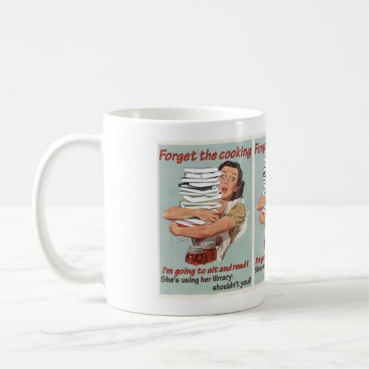 Tasse vergessen das Kochen (Links)