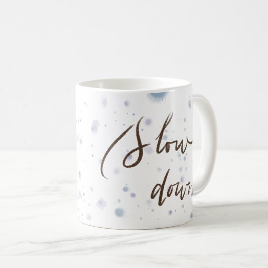 Tasse verlangsamen | Blue Splash & Girl (VorderseiteRechts)