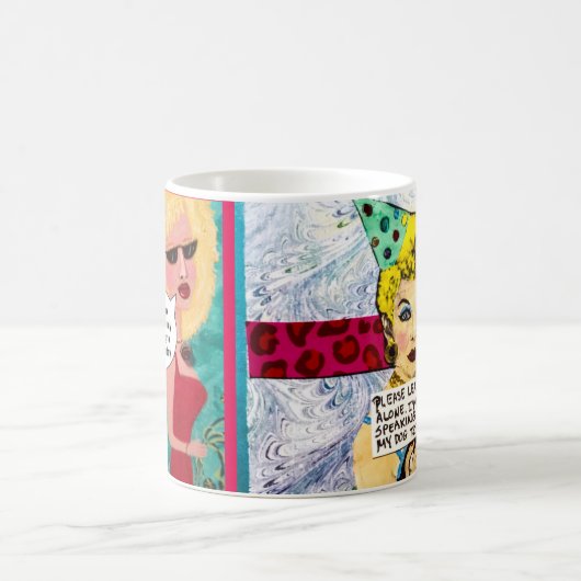 Tasse-Verlassen Sie mich allein Kaffeetasse (Mittel)