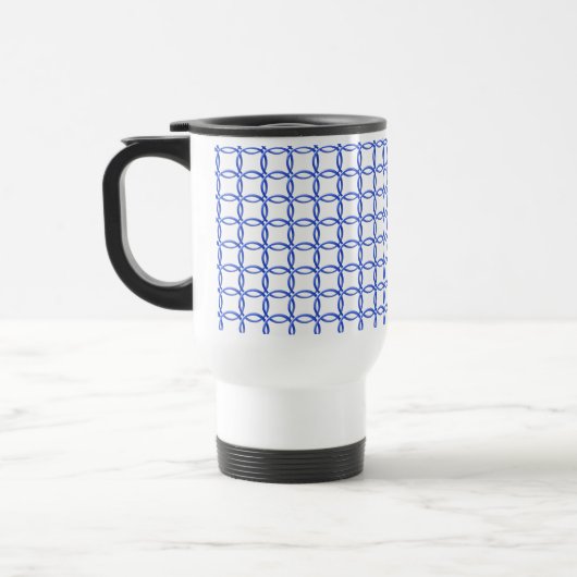 Tasse - Verriegelung in blau (Links)