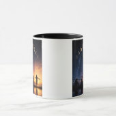 Tasse Verschiedene Phasen, gleicher Mond (Zentrum)