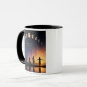 Tasse Verschiedene Phasen, gleicher Mond (Vorderseite Links)