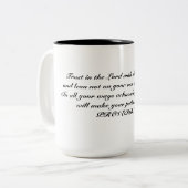 Tasse 'Vertraue auf den Herrn' (Vorderseite Links)