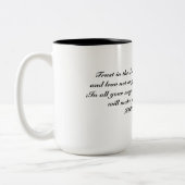 Tasse 'Vertraue auf den Herrn' (Links)