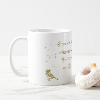 Tasse Vertrauen in die Lord Sprichs-Bibelkalligrap