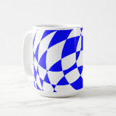 Tasse - Verzerrte Checkerboard-Quadrate (Vorderseite Links)