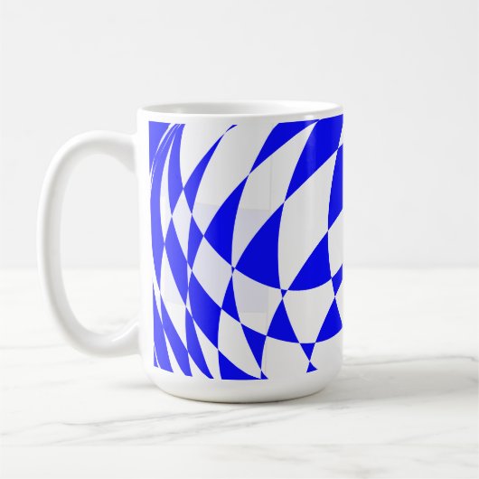 Tasse - Verzerrte Checkerboard-Quadrate (Links)