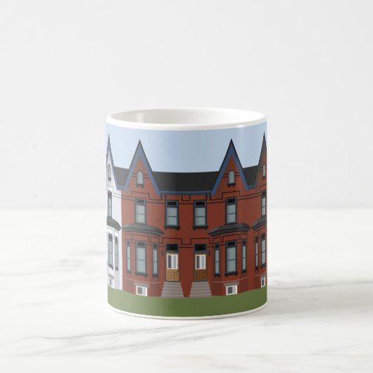 Tasse viktorianischer Stadthäuser (Mittel)