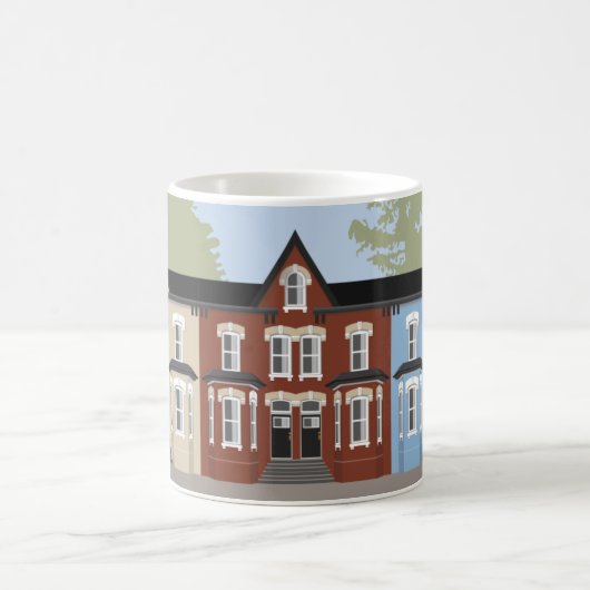 Tasse viktorianischer Stadthäuser (Mittel)