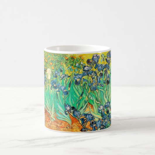 Tasse Vincent van Gogh Irises 1889 Blauer Blumenst (Mittel)