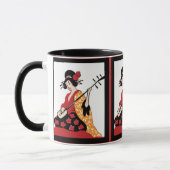 Tasse Vintag Art Geisha & Shamisen (Links)